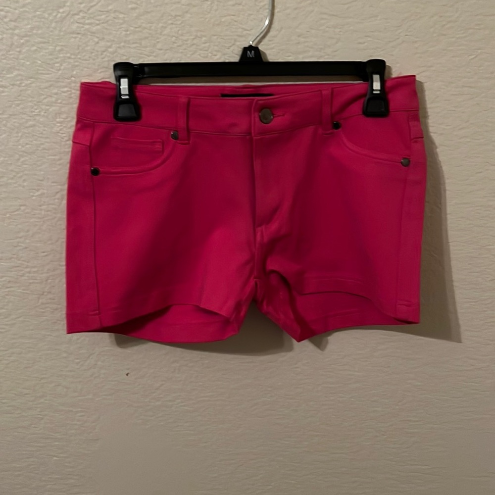 Bright pink shorts